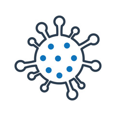 Fototapeta premium Virus Icon. Bacteria Virus Disease Illness Icon