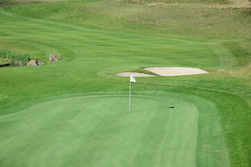 golf course in the morning