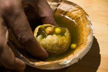 Image of Indian street snacks golgappa