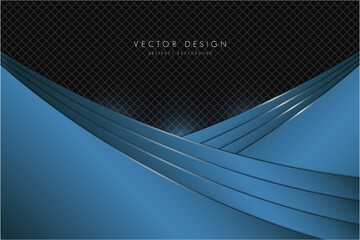  Abstract background of blue metallic with dark space technology concept.	
