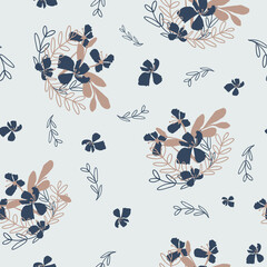 Abstract vector seamless floral Pattern - 356553928