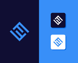 Letters F and F or FF line logo design. Linear minimal stylish emblem. Luxury elegant vector element. Premium business logotype. Graphic alphabet symbol for corporate business identity