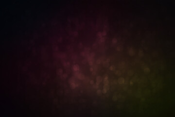 Bokeh disco on black graphics background.