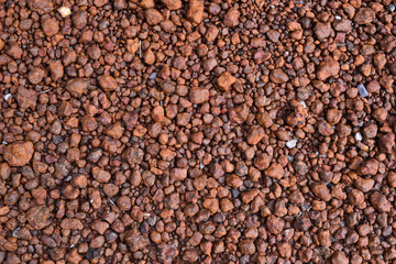 Mixed red and orange stones Suitable for backgrounds and wallpapers.