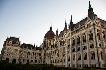 Fototapeta na wymiar Hungarian Parliament Building or Parliament of Budapest for Hungarians people and foreign travelers walking travel visit in Budapest, Hungary