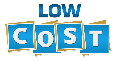 Low Cost Blue Blocks Text 