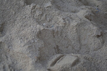 Sand pile for construction