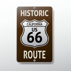 california 66 route sign