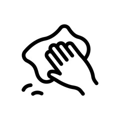 Wiping Line Icon