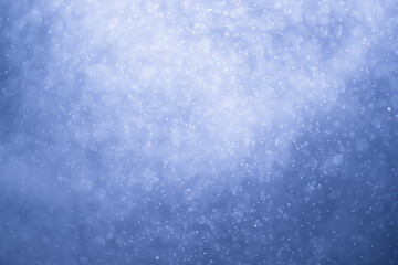 Blue glitter bokeh of light.Abstract blurred light