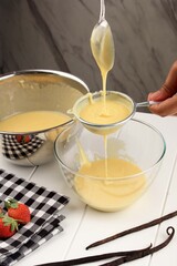 Baking Process, Making Soft baking Dough with Strainer