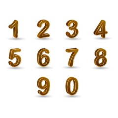 Obraz premium collection of numbers