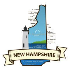 new hampshire state map