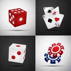 collection of casino icons