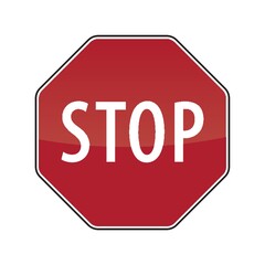 stop road sign