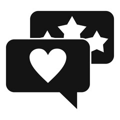 Engaging chat content icon. Simple illustration of engaging chat content vector icon for web design isolated on white background