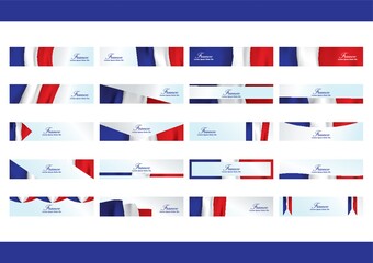collection of france banners