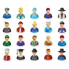 collection of job icons