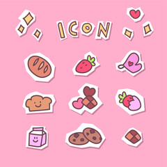 귀여운 디저트 아이콘