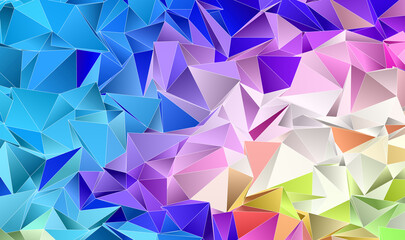 Obraz premium Abstract Low-Poly background. triangulated texture. Design 3d. Polygonal geometrical pattern. Triangular modern style