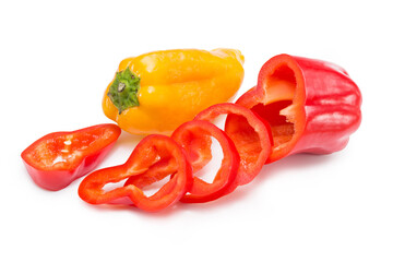 Ora sweet pepper isolated on white.