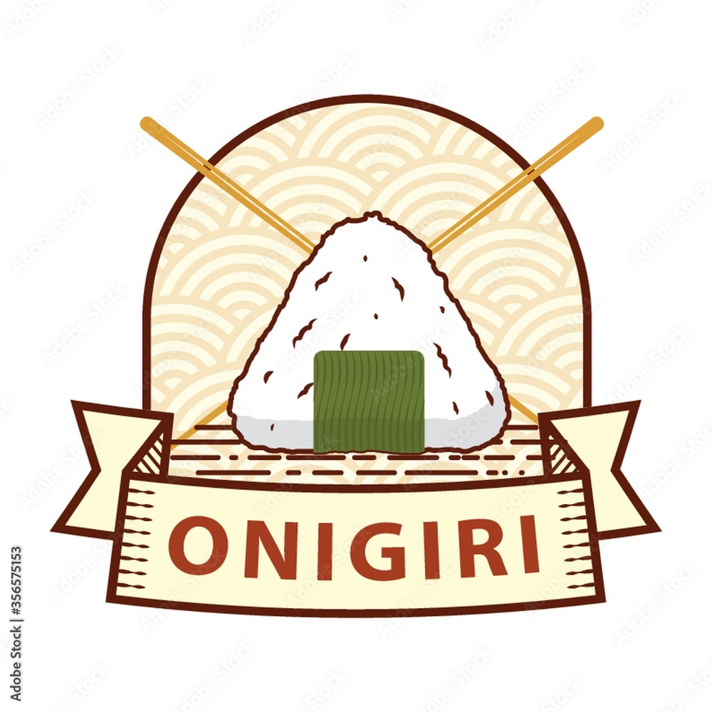 Canvas Prints onigiri label