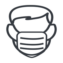 Safety Sign Wear Dust Mask Vector ESP10