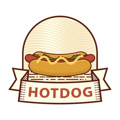 hot dog label