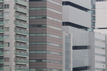 Nahaufnahme Hochhäuser in Japan