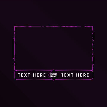 Streamers face cam panel design Advanced - VECTOR 