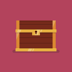 Wooden treasure chest