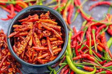 Crispy red  chili 