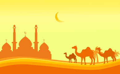Arabian theme - Islamic - Ramadan illustration - Background