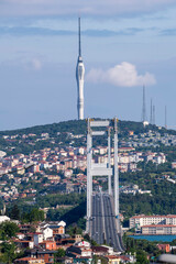 Obraz premium The Bosphorus bridge at istanbul, Turkey