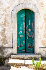 old style wooden doors and windows