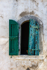 old style wooden doors and windows