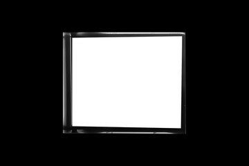  Medium format color film frame.With white space.
