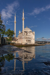 Fototapeta na wymiar Silent Istanbul by covid-19 Historical Area Ortakoy