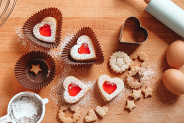 christmas cookies on the table