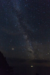 nightscape in mediterranean area