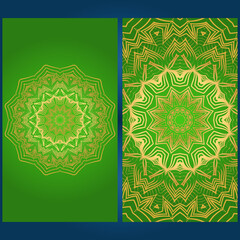 Flyer pages Ornament Illustration Concept with Mandala. Vintage Art Indian, Magazine. Decorative Layout Design. Vector