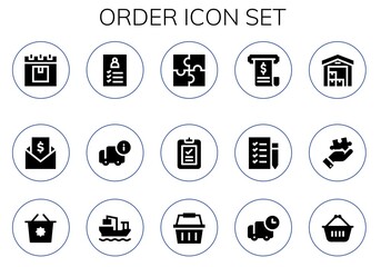 order icon set