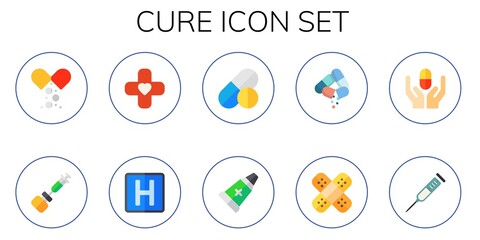 Modern Simple Set of cure Vector flat Icons