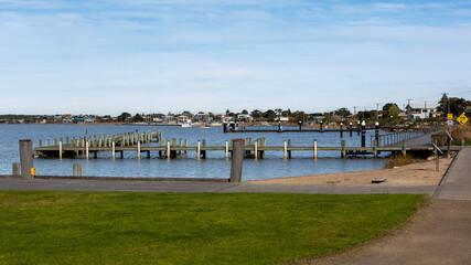 The goolwa marina located on the river murrary located in goolwa on the fleurieu peninsula south australia on 9th june 2020