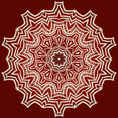 Decorative mandala flower ornament. pattern. vector. Tribal Ethnic Arabic, Indian, motif. for fashion design, wallpaper, invitation