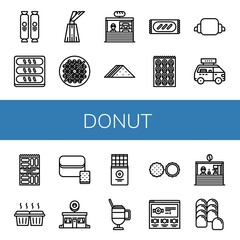 donut icon set