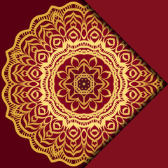 Mandala background. Vector illustration. For book cover