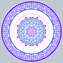 Decorative Floral Ornament. Illustration. For Coloring Book, Greeting Card, Invitation, Tattoo. Anti-Stress Therapy Pattern. Vector