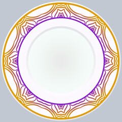 Pattern With Abstract Floral Round Ornament. Oriental Pattern. Indian, Moroccan, Mystic, Ottoman Motifs. Anti-Stress Therapy Pattern. Vector