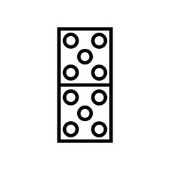 domino card icon design,flat style trendy collection